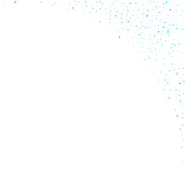 Mavi, turkuaz, turkuaz parıltılı yıldız konfetisi