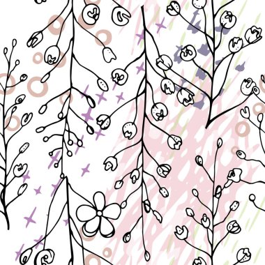 Sanatsal Yaratıcı Tropikal Siyah Beyaz Modern