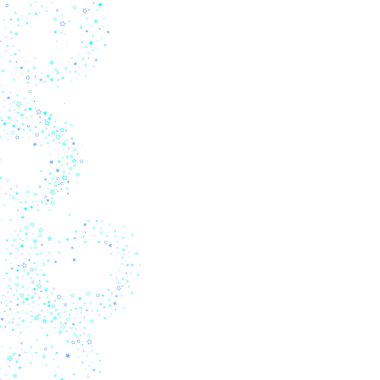 Mavi, turkuaz, turkuaz parıltılı yıldız konfetisi