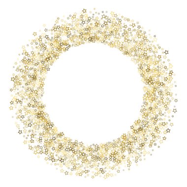 Parlayan Yıldızlar. Lüks Konfeti Küçük Altın Noel