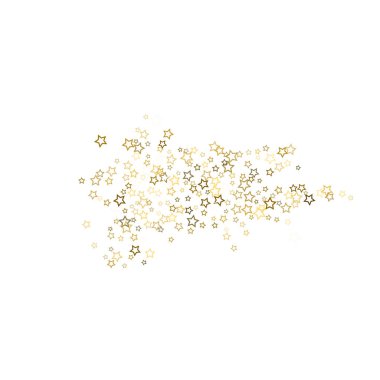 Altın parıltısı konfetisi parlıyor