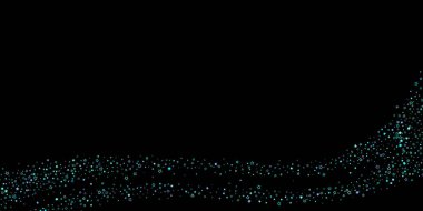 Mavi, turkuaz, turkuaz parıltılı yıldızlar, konfeti.