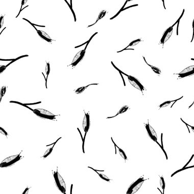 Siyah ve beyaz yay pürüzsüz desen