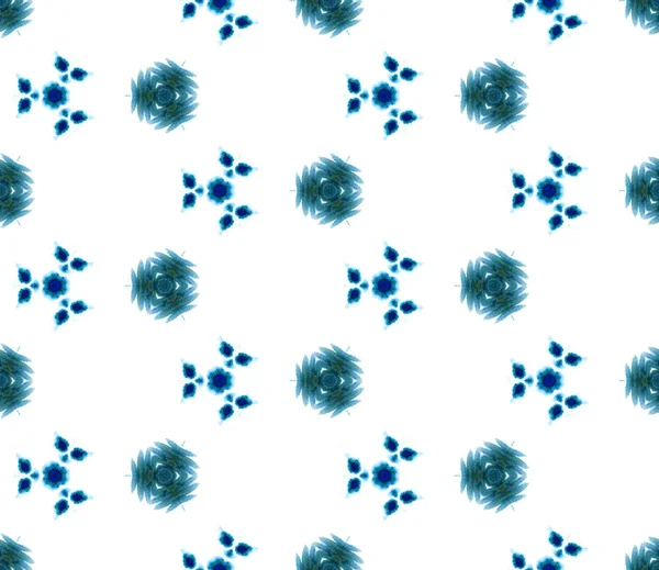 Niebieski geometryczny akwarela. Płynny wzór. Ozdoba powierzchniowa. — Zdjęcie stockowe