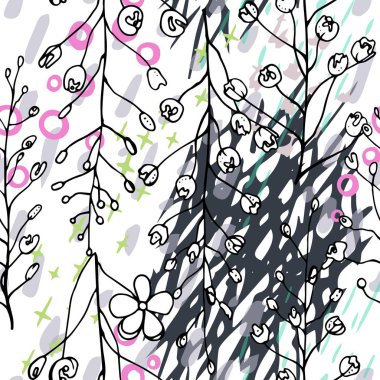 Sanatsal Yaratıcı Tropikal Siyah Beyaz Modern