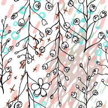 Sanatsal Yaratıcı Tropikal Siyah Beyaz Modern