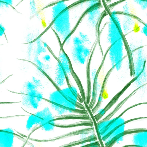 Tropical Blue Seamless Pattern