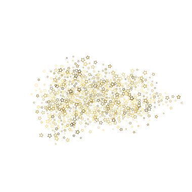 Altın parıltısı konfetisi parlıyor