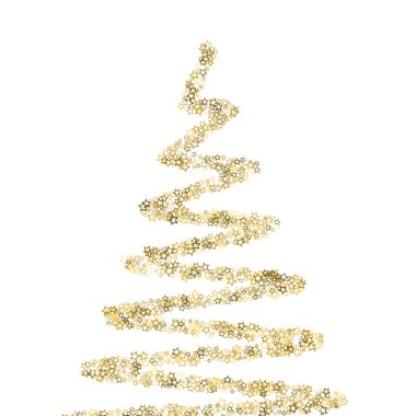 Parlayan Yıldızlar. Lüks Konfeti Küçük Altın Noel