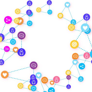 Sosyal medya pazarlaması, İletişim konsepti.