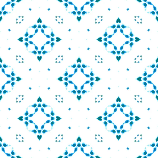 Μπλε γεωμετρική υδατογραφία. Απρόσκοπτη Pattern.Surface στολίδι. — Φωτογραφία Αρχείου