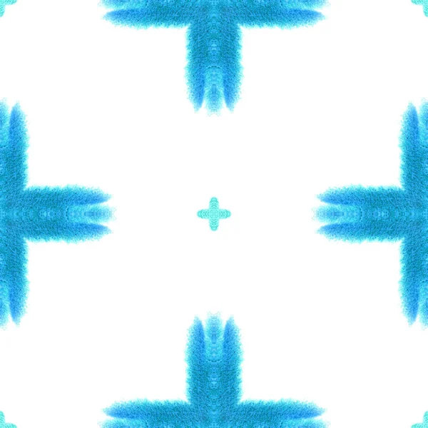 블루 지오 메트 릭 워터 컬러. 바다없는 무늬 - 표면 장식. — 스톡 사진