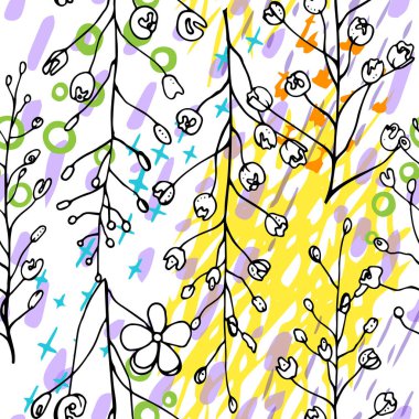 Sanatsal Yaratıcı Tropikal Siyah Beyaz Modern