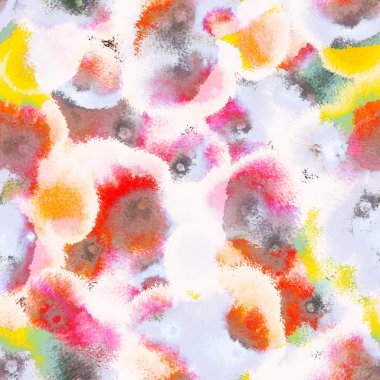 Pastel desenli ıslak boya kusursuz soyut desenli fırça sıçrama çizimleri