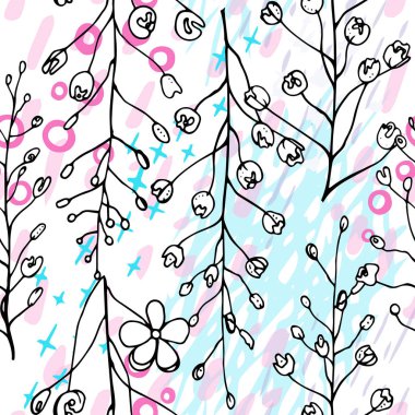 Sanatsal Yaratıcı Tropikal Siyah Beyaz Modern