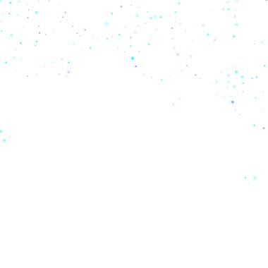 Mavi, turkuaz, turkuaz parıltılı yıldız konfetisi