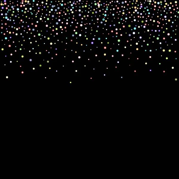 Confettis étincelants holographiques irisés scintillants. — Image vectorielle