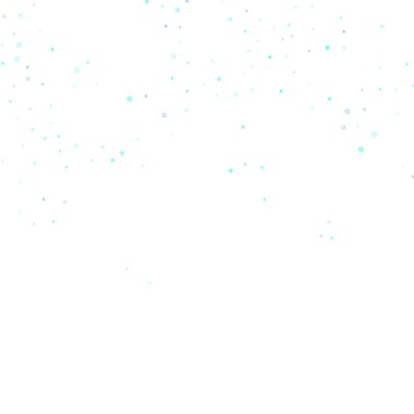 Mavi, turkuaz, turkuaz parıltılı yıldız konfetisi