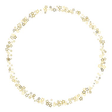 Altın parıltısı konfetisi parlıyor