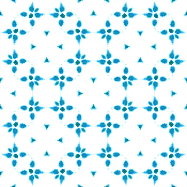 Blå geometrisk akvarell. Sömlöst mönster.ytdekoration. — Stockfoto