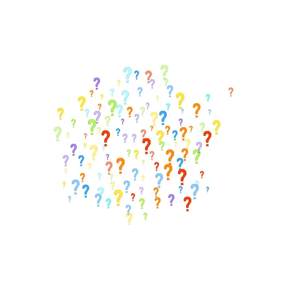 Question marks Quiz doubt survey faq public poll. — Stock Vector