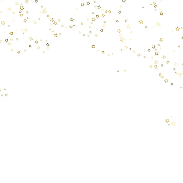 Brillo de oro confeti brillo — Vector de stock