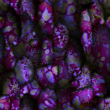 Gerçeküstü kozmik büyü. Sıra dışı, dikişsiz suluboya deseni. Bitmek bilmeyen tekrar.