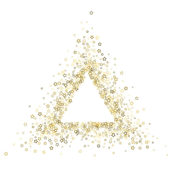 Des étoiles scintillantes. Confettis de luxe minuscule or Noël — Image vectorielle