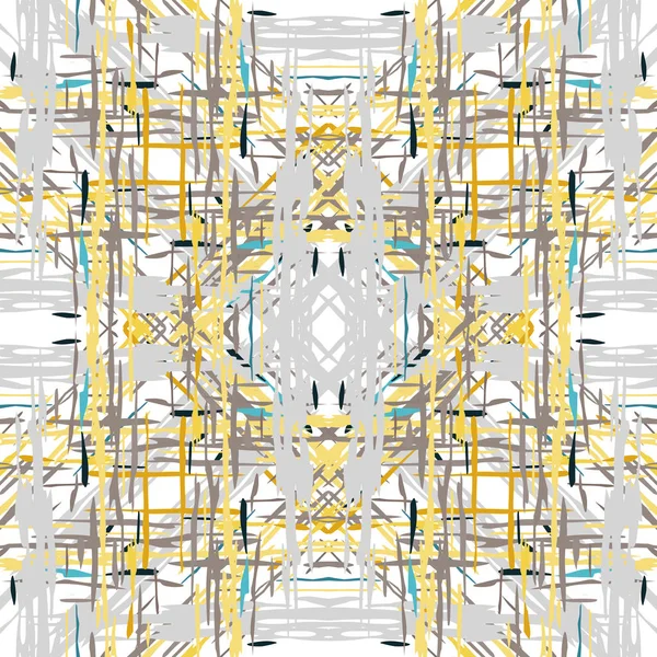 Ikat motif géométrique sans couture shibori — Image vectorielle