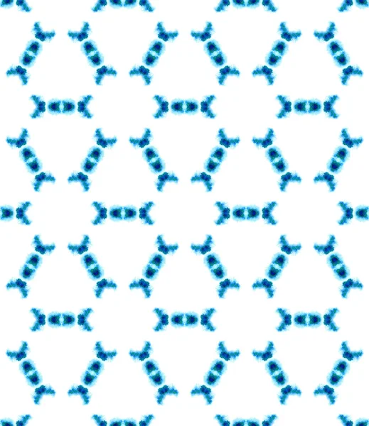 Μπλε γεωμετρική υδατογραφία. Απρόσκοπτη Pattern.Surface στολίδι. — Φωτογραφία Αρχείου