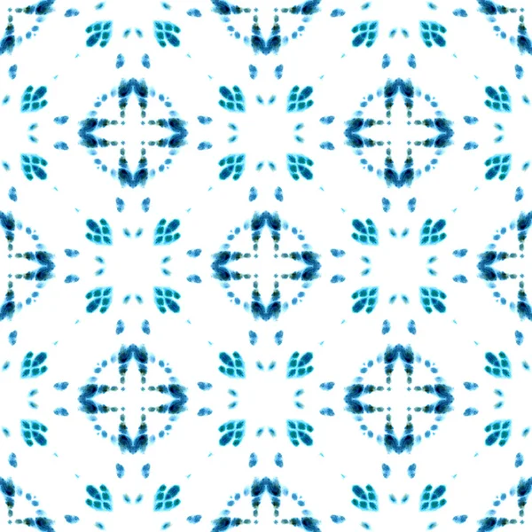 Μπλε γεωμετρική υδατογραφία. Απρόσκοπτη Pattern.Surface στολίδι. — Φωτογραφία Αρχείου