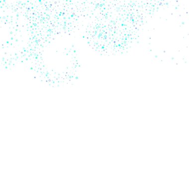 Mavi, turkuaz, turkuaz parıltılı yıldız konfetisi