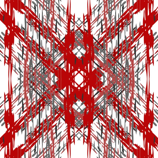 Ikat naadloze geometrische patroon shibori — Stockvector