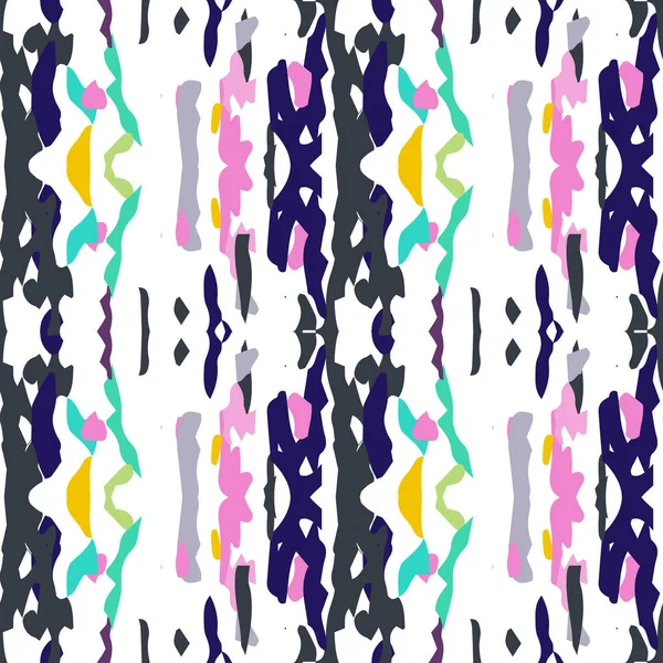 Ikat sömlösa geometriska mönster shibori — Stock vektor