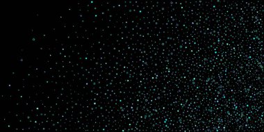 Mavi, turkuaz, turkuaz parıltılı yıldızlar, konfeti.