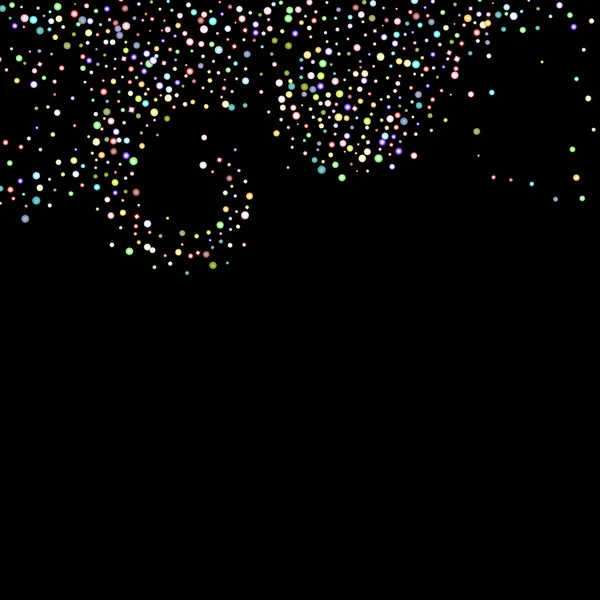 Confettis étincelants holographiques irisés scintillants. — Image vectorielle