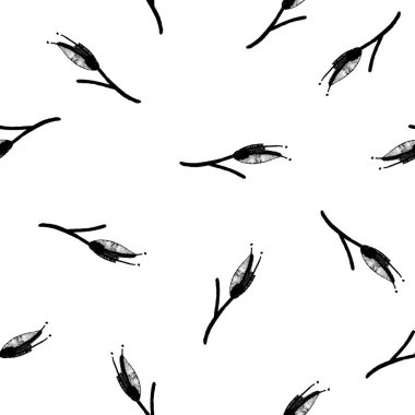 Siyah ve beyaz yay pürüzsüz desen