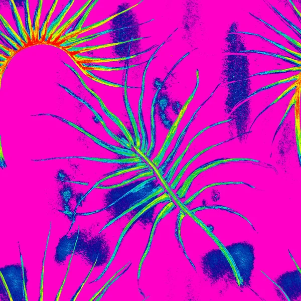 Dschungel Sommer nahtlose Muster tropische Exotik — Stockfoto