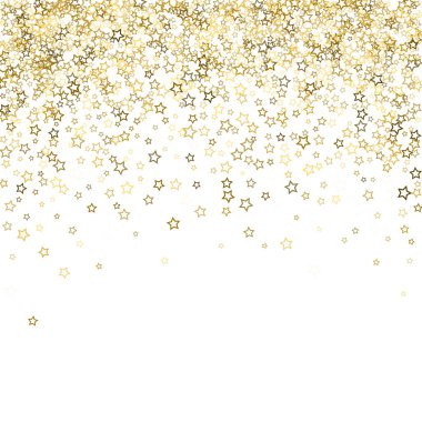 Altın parıltısı konfetisi parlıyor