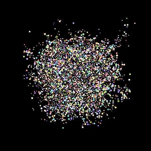 Glitter iriserende holografische Sparkle Confetti. — Stockvector