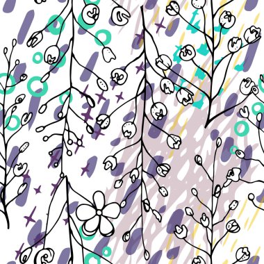 Sanatsal Yaratıcı Tropikal Siyah Beyaz Modern