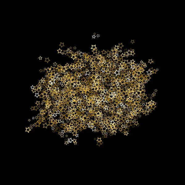 Złoty brokat confetti blask — Wektor stockowy