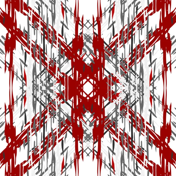 Ikat naadloze geometrische patroon shibori — Stockvector