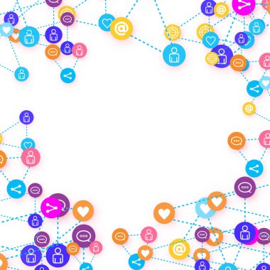 Sosyal medya pazarlaması, İletişim konsepti.