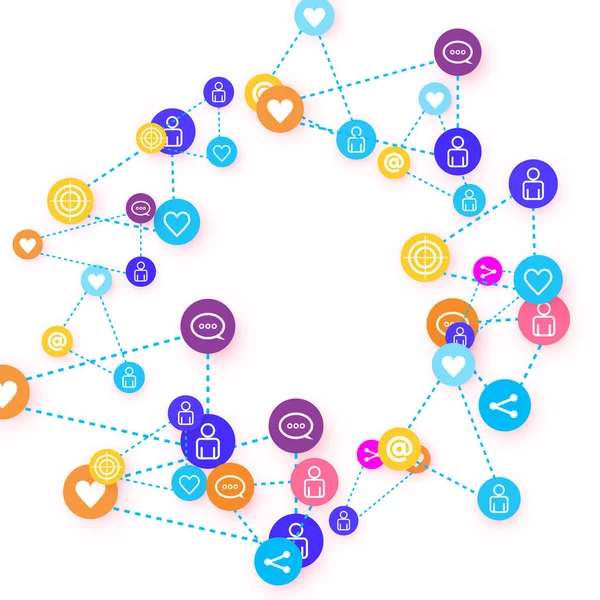 Sosyal medya pazarlaması, İletişim konsepti.