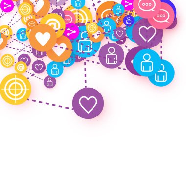 Sosyal medya pazarlaması, İletişim konsepti.