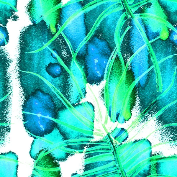 Tropical Blue Seamless Pattern