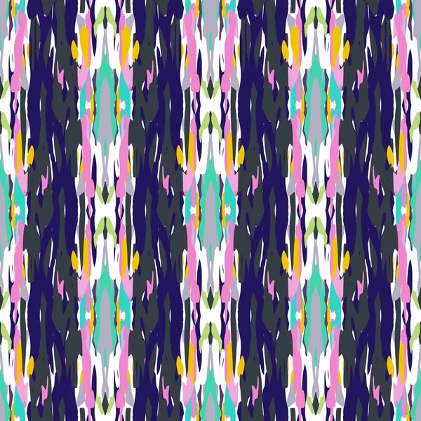 Ikat motif géométrique sans couture shibori — Image vectorielle