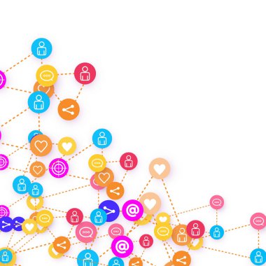 Sosyal medya pazarlaması, İletişim konsepti.