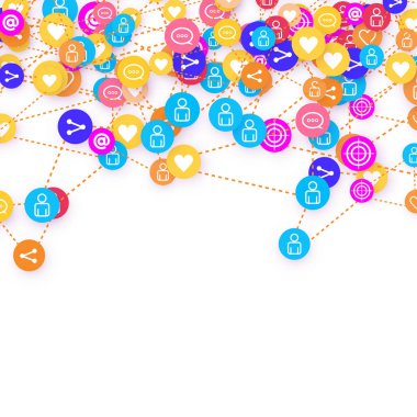 Sosyal medya pazarlaması, İletişim konsepti.